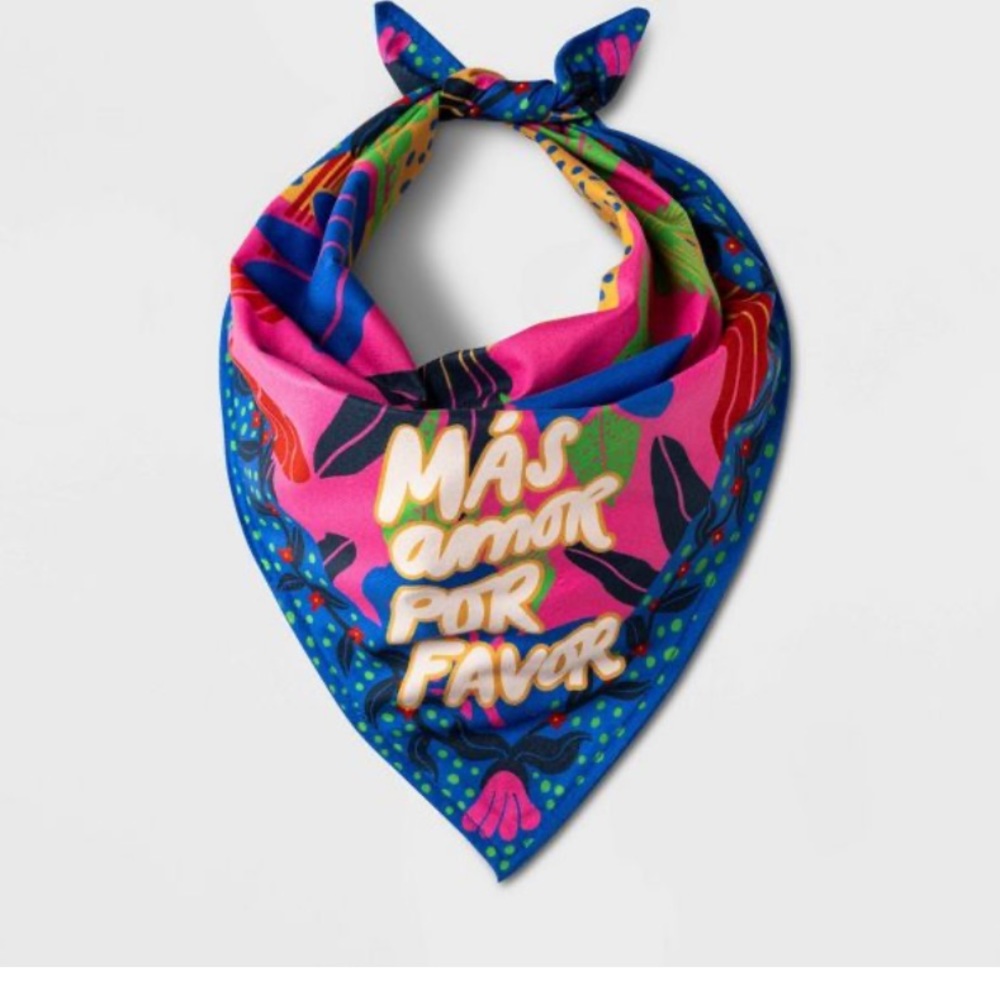 🥳HP!🥳 🌺 NWT Vibrant Floral Pet Bandana 🌺 - Picture 3 of 10